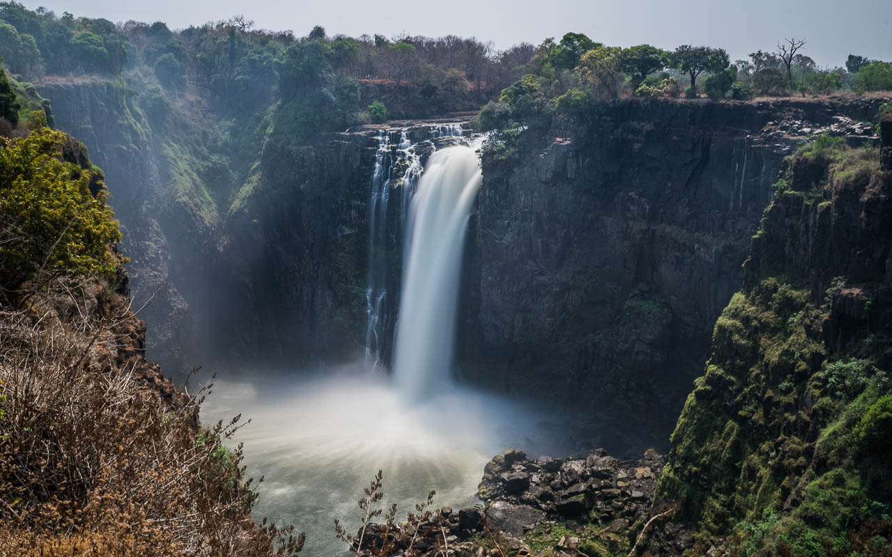 Victoria Falls Blick auf den Devils Cataract