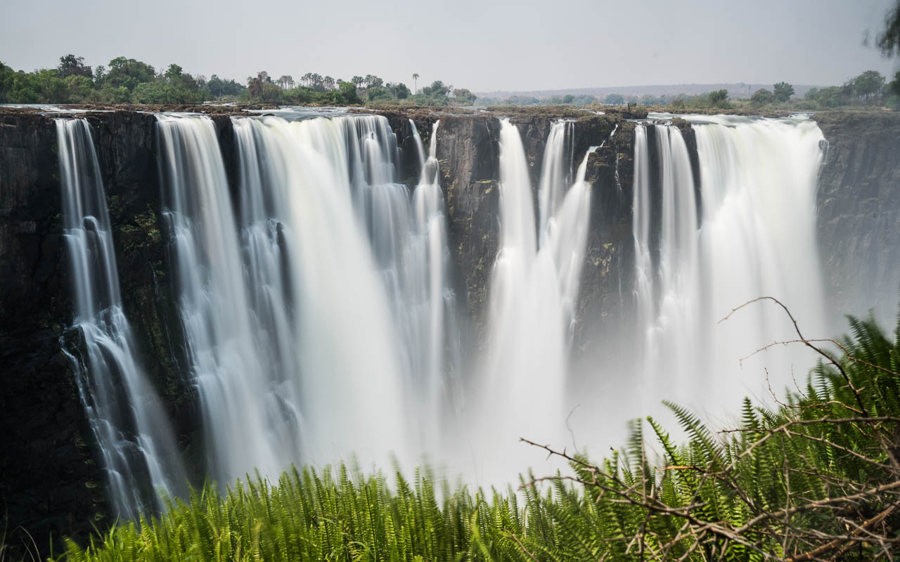 Main Falls Aussichtspunkt Victoria Falls Zimbabwe