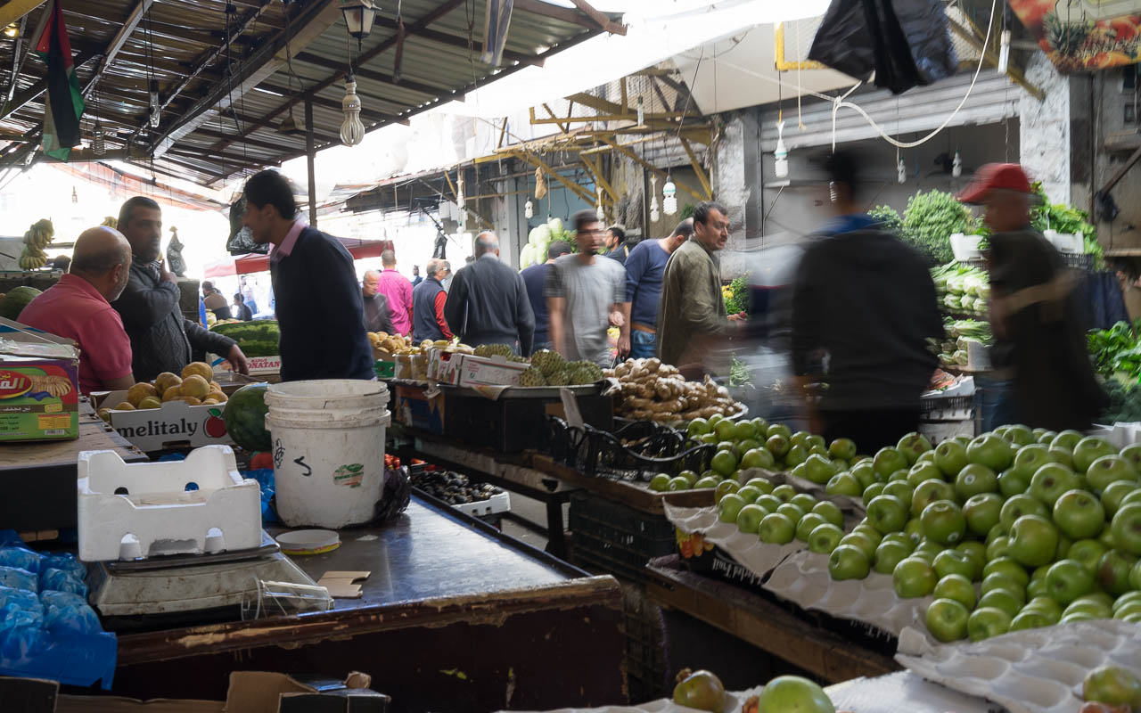 Gemüsemarkt Amman Jordanien Rundreise