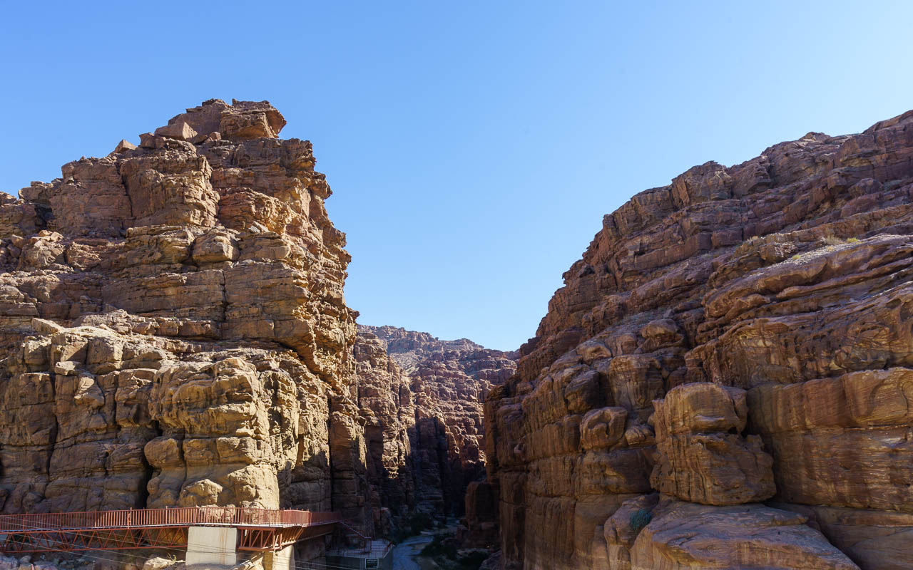 Reisebericht Jordanien Rundreise Wadi Mujib