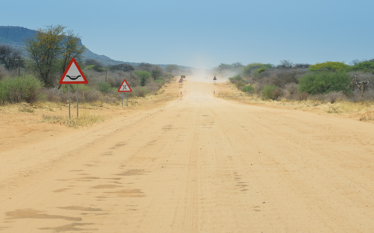 Fahrt zum Waterberg Plateau