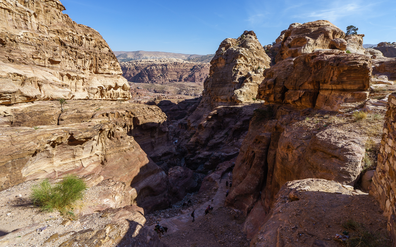 Petra Jordanien Schluchten