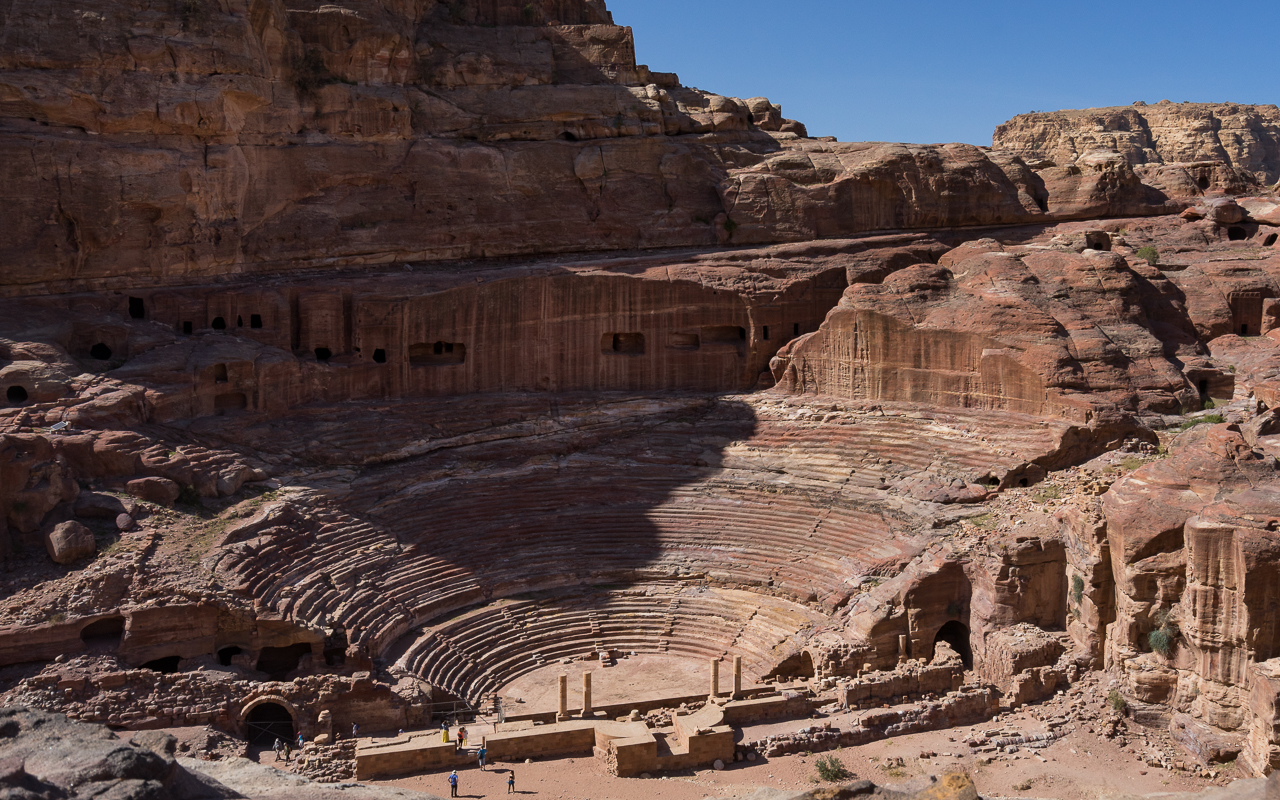 Felsenstadt Petra Jordanien Römisches Theater