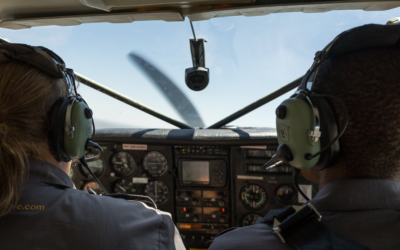 Okavango-Delta per Buschflieger