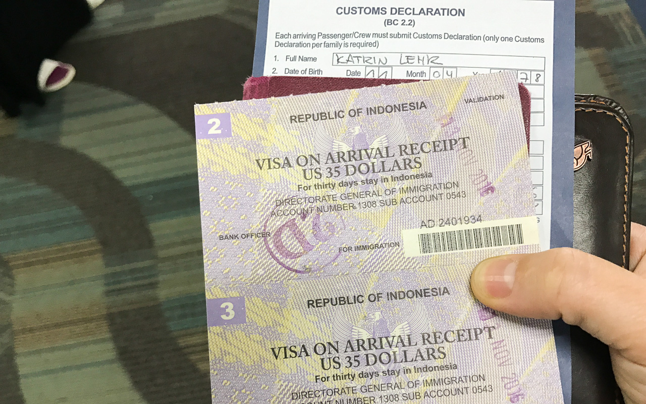 Visum Indonsien kostenlos