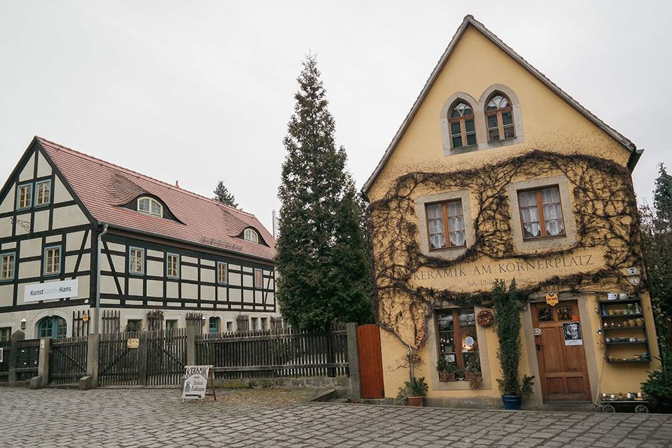Dresden Loschwitz schräge Häuser