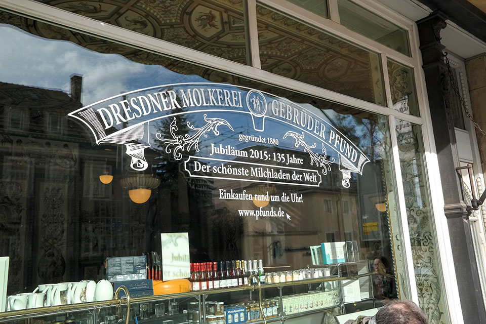Pfundsmolkerei in Dresden schönster Milchladen der Welt