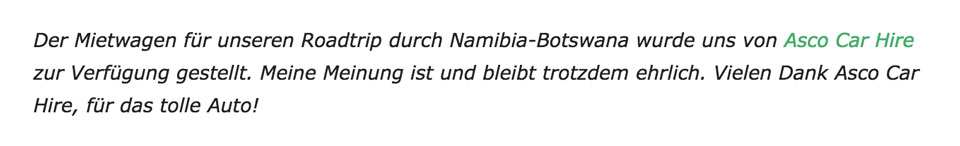 Kennzeichnung bei Blogger Relations Kooperationen