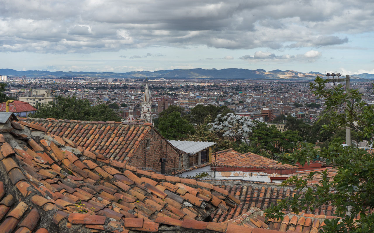 Kolumbien Reisebericht Bogota Aussicht Hotel