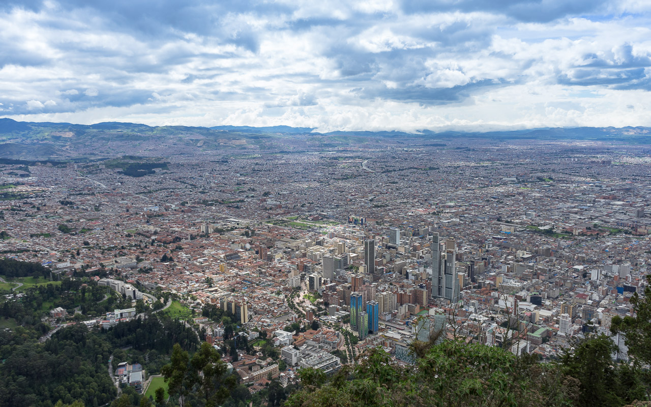 Kolumbien Reisebericht Aussicht Monserrate Bogotá