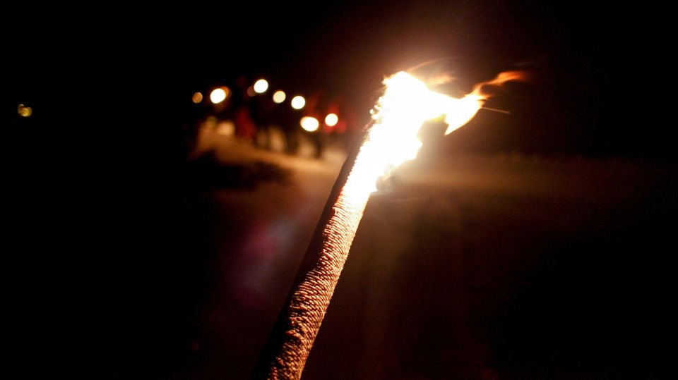 Fackel Schneeschuhwanderung in Obertauern