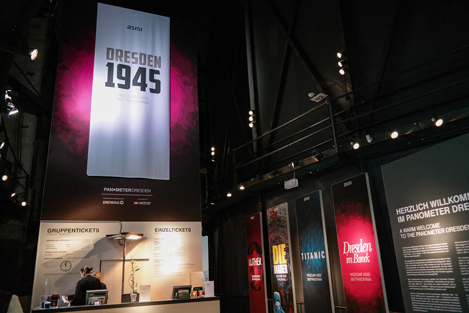 Der Eingangsbereich des Panometer in Dresden