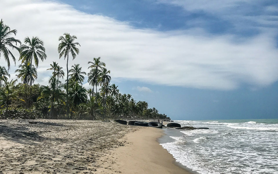 Strand Hukumeizi in Palomino Kolumbien