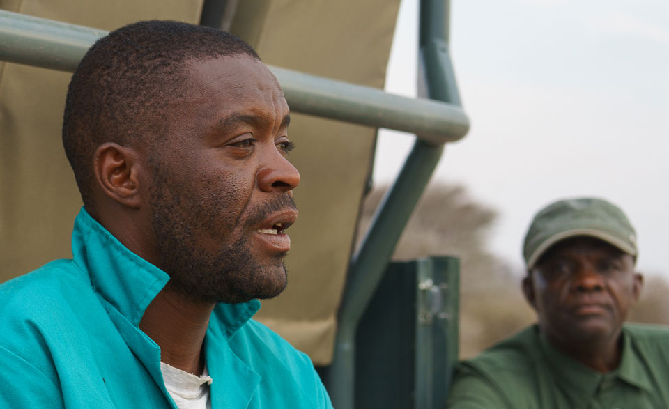 Guide beim Rhino Drive Waterberg Wilderness Namibia