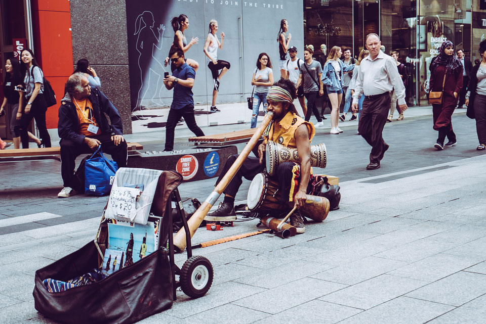 Alleinunterhalter Australien Didgeridoo