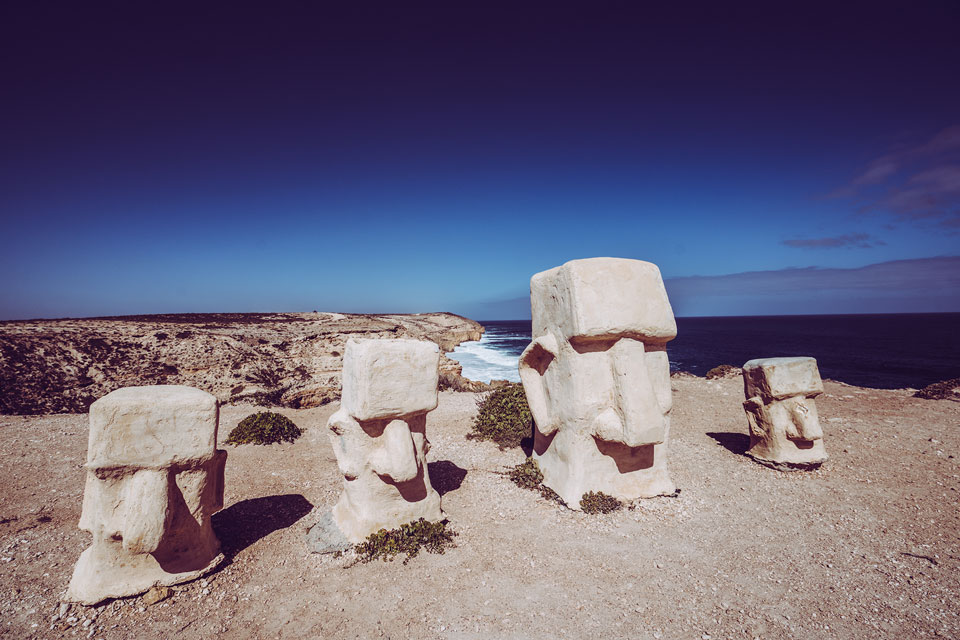 Cliff Top Loops Elliston Skulpturen