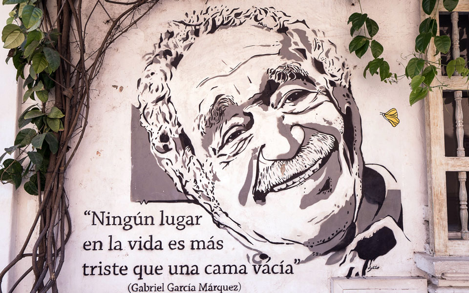 Gabriel García Márquez Sprüche an den Wänden Cartagenas