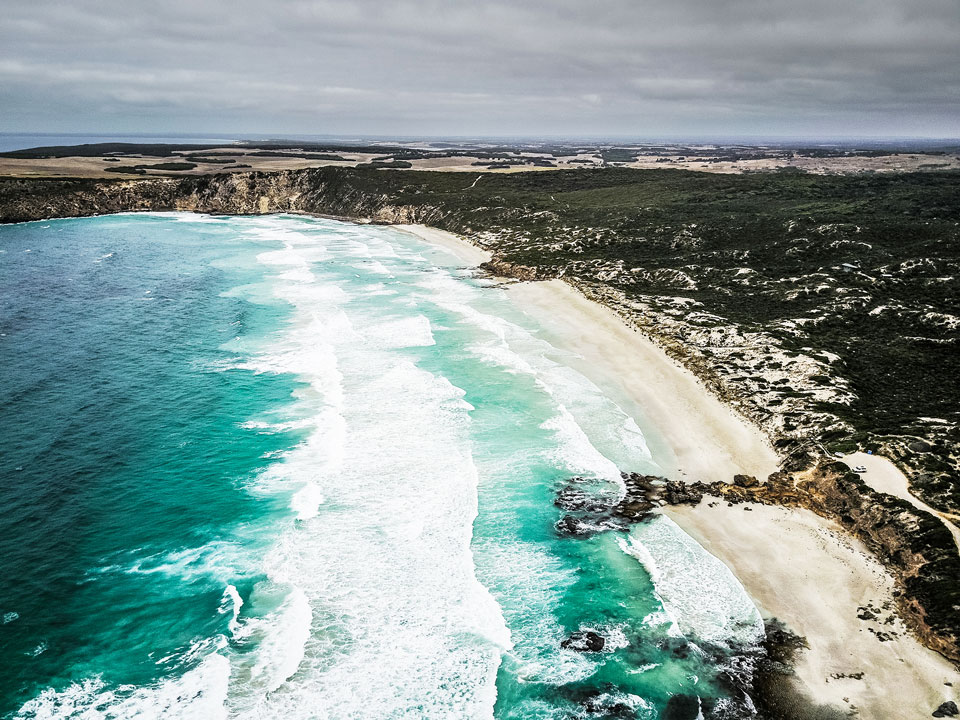Pennington Bay Drohnenaufnahme Kangaroo Island