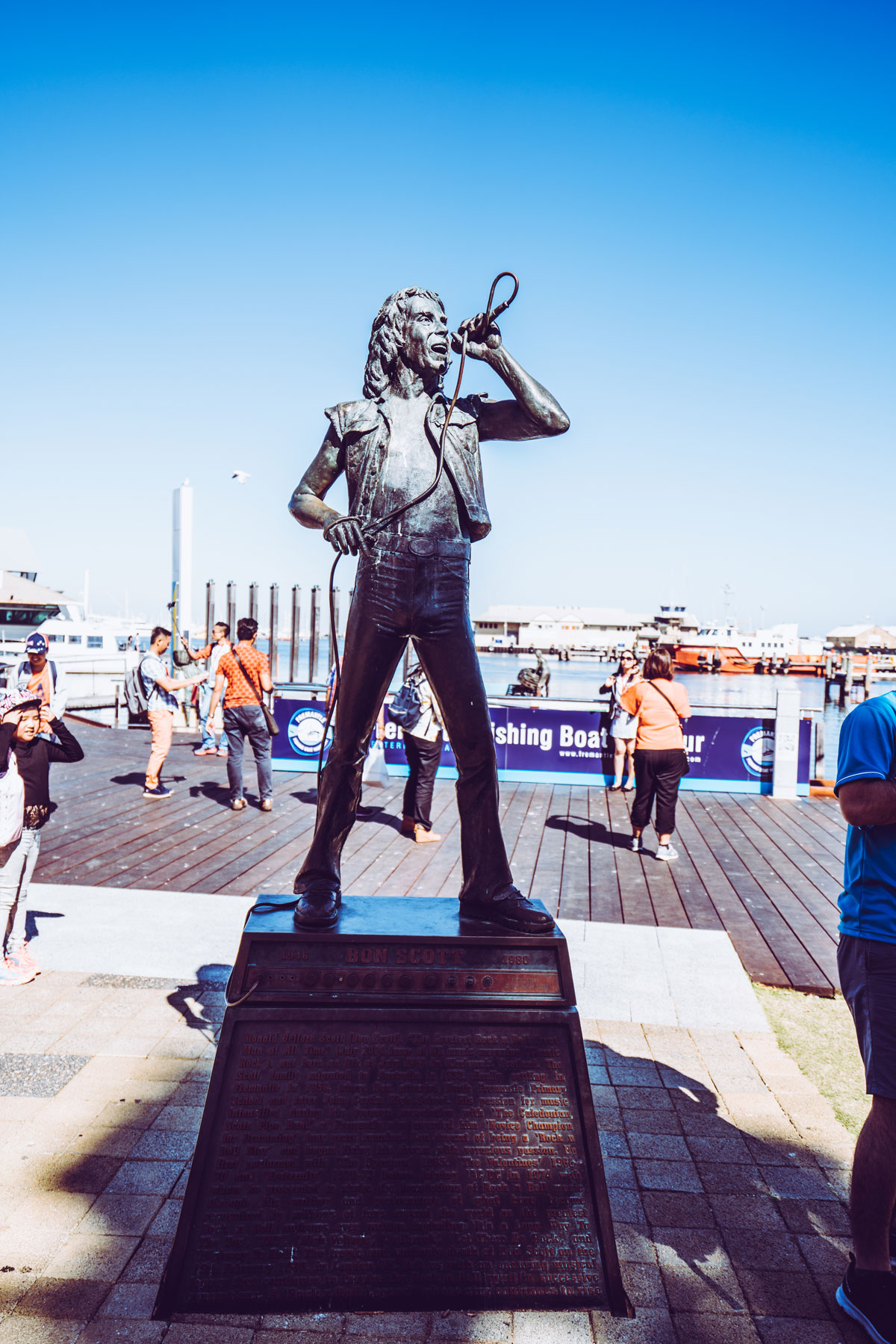 Fremantle Bon Scott Statue AC/DC