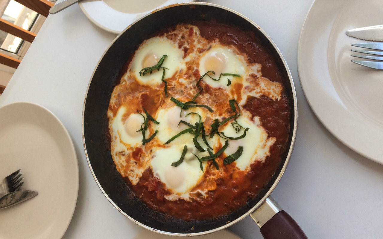 Israelisches Essen Shakshukka