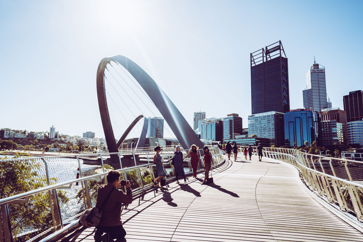 Elizabeth Quay Bridge PErth