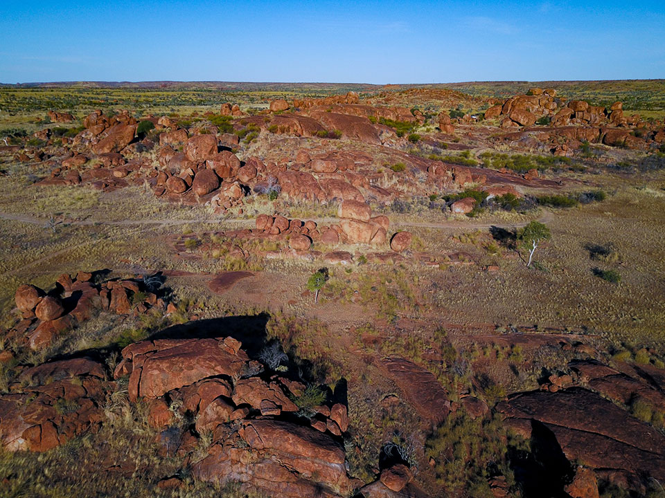 Devils Marbles Eier Regenbogenschlange