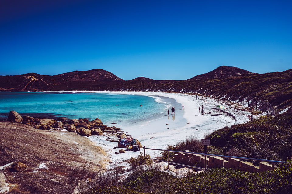 Der schöne Strand im Cape le Grand Nationalpark: Hellfire Bay