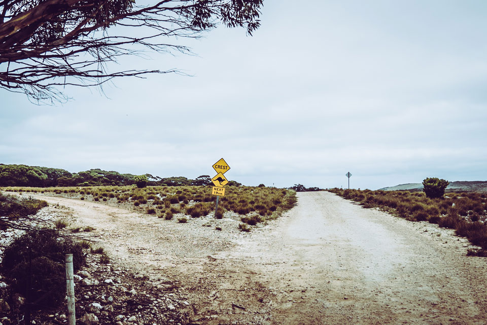 Straßenschild Kangaroo Island