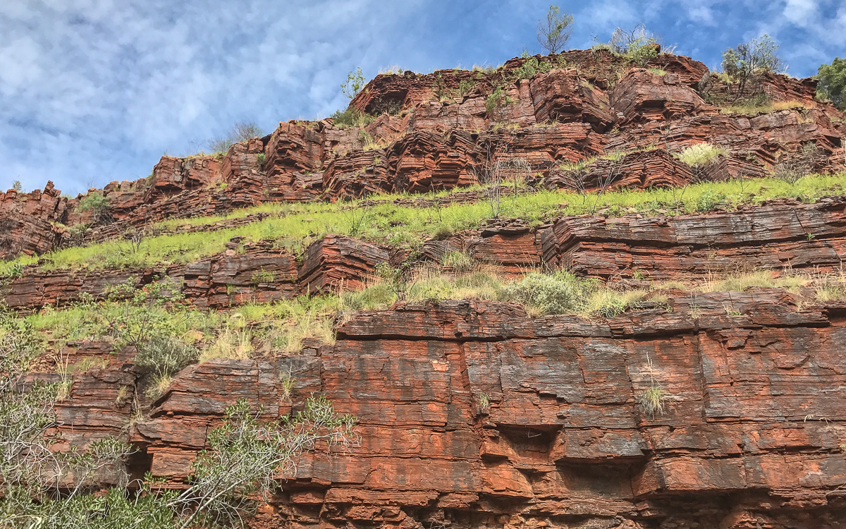 Rote Felswände Dales Gorge Karijini NP, Westaustralien
