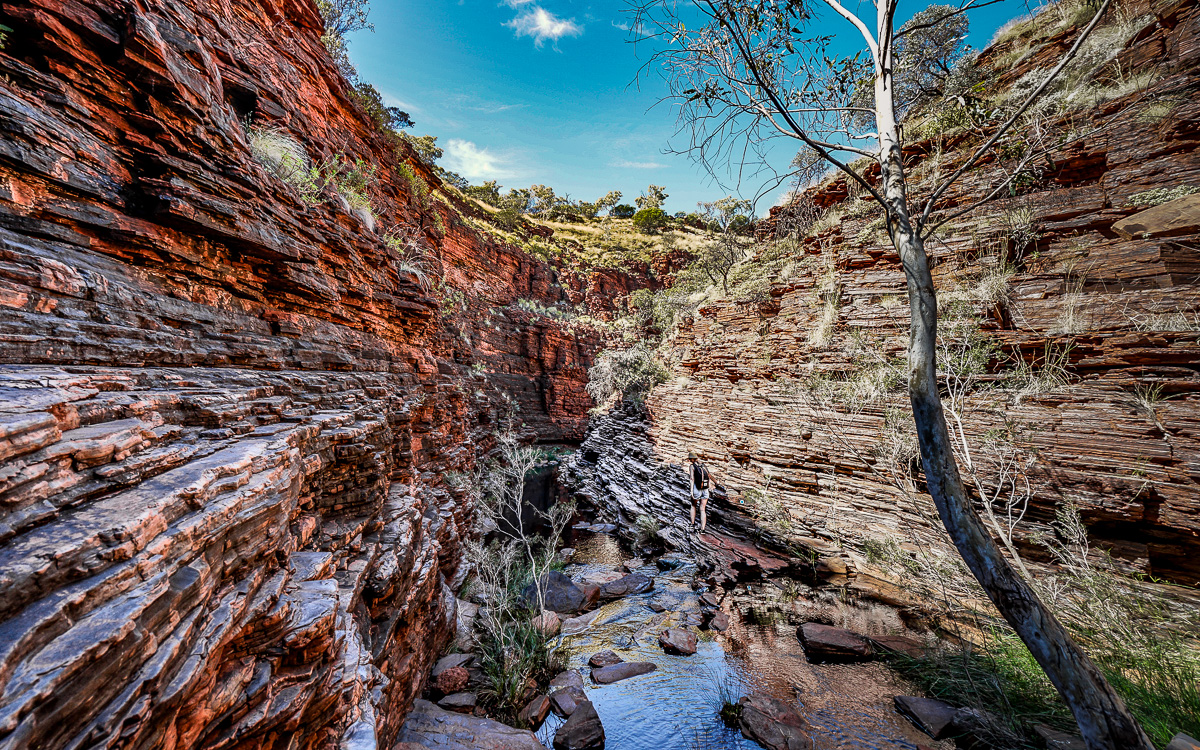 Hancock Gorge Richtung Handrail Pool