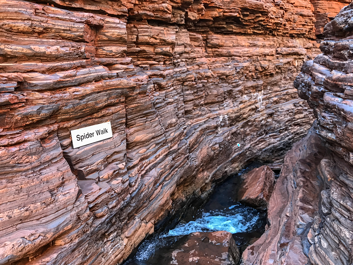 Hankock Gorge Spider Walk im Karijini National Park Australien