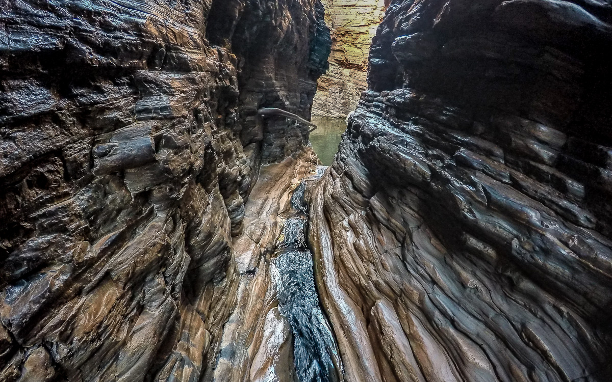 Handrail Pool Wanderung Karijini National Park Australien