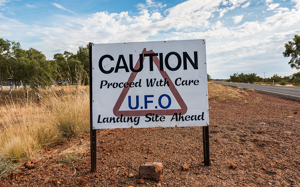 Wycliff Well Ufo Capital Roadhouse Australien Outback