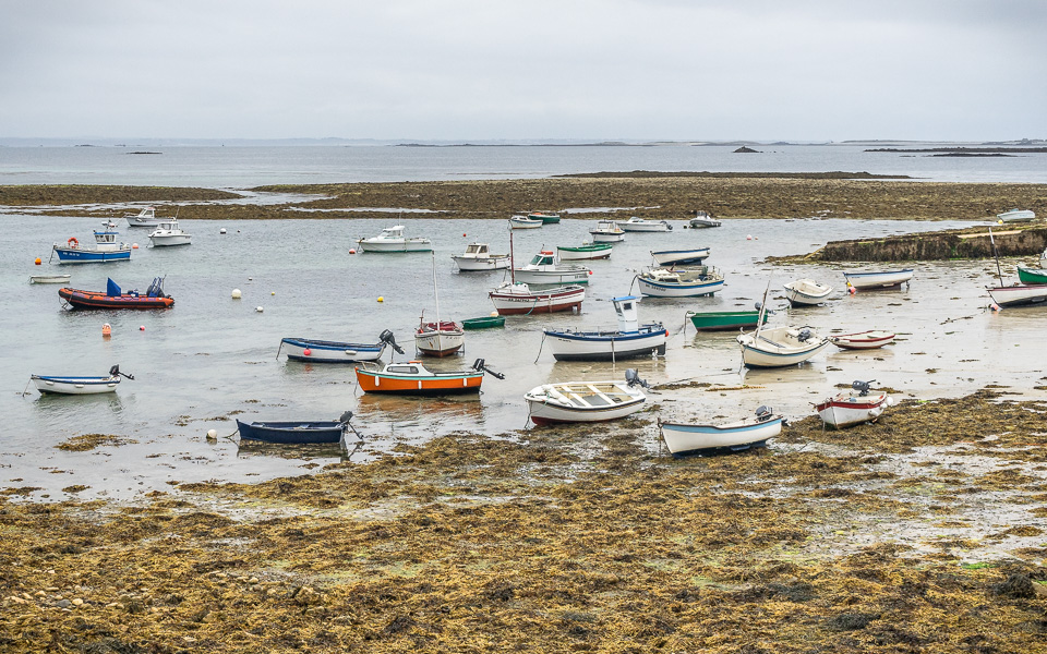 Île de Molene Ebbe Fischerboote