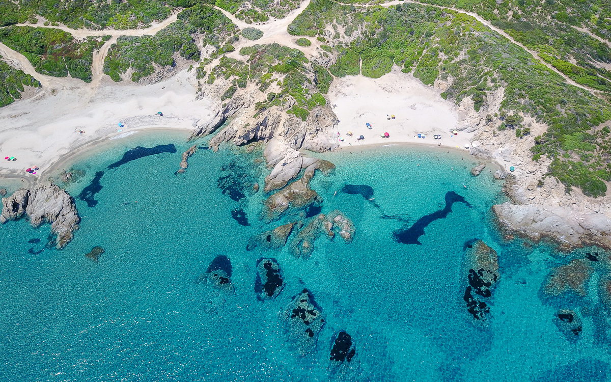 Capo Ferrato Drohnenaufnahme