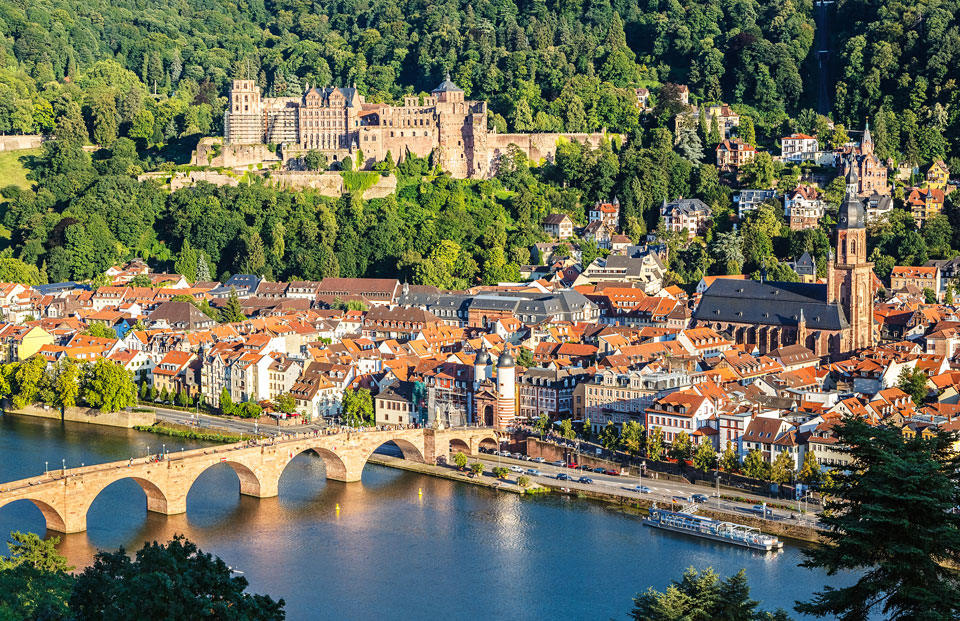 Heidelberg Panorama Deutschland Kurztrips