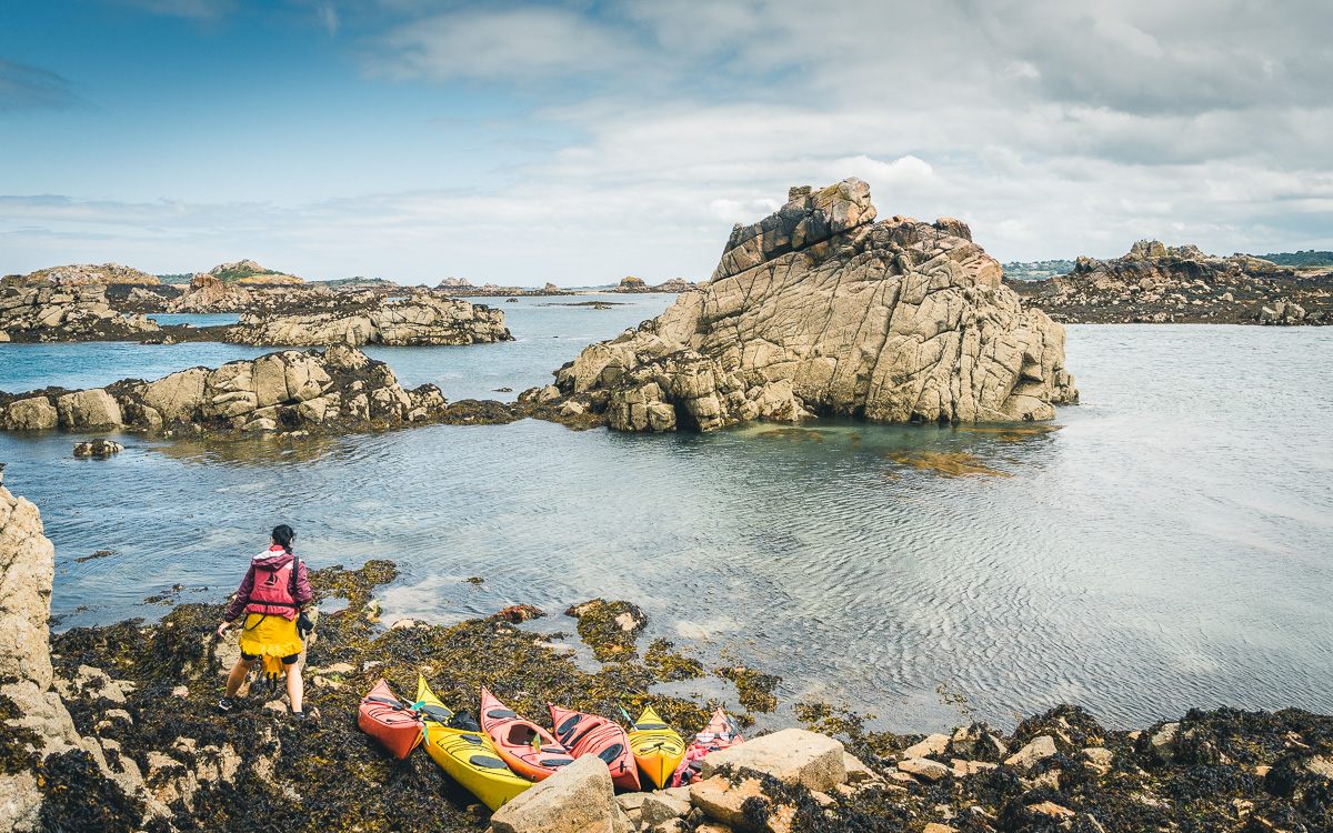 Kajaktour Brehat Archipel Leuchtturm La Croix