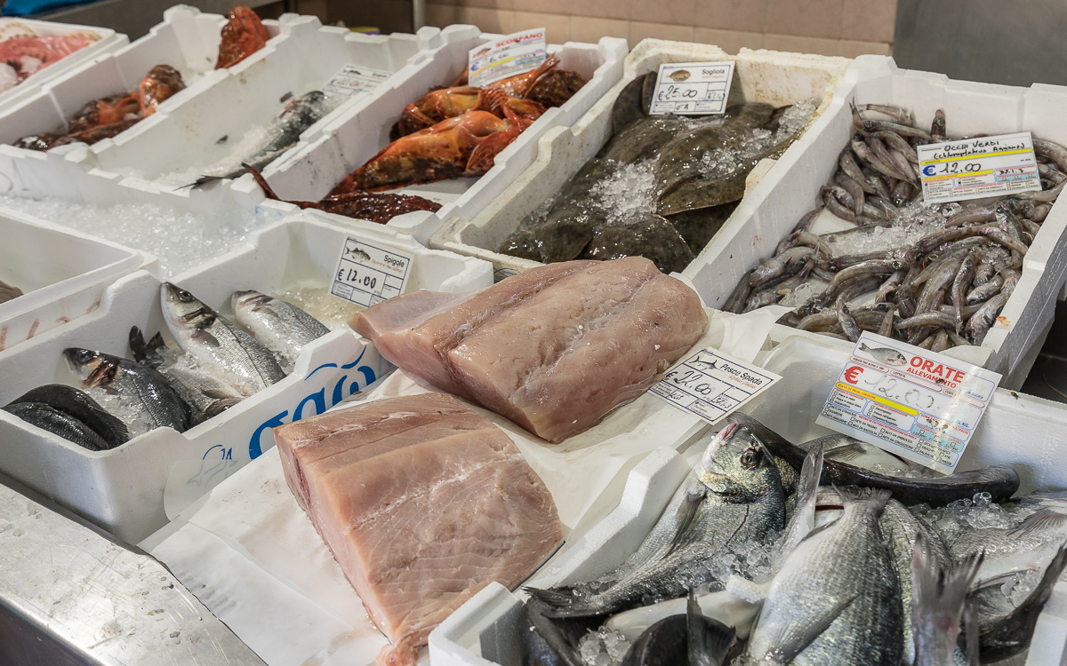 Villasimius frischen Fisch kaufen