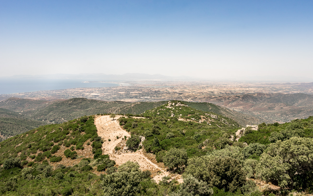 Ausblick Sette Fratelli nach Cagliari