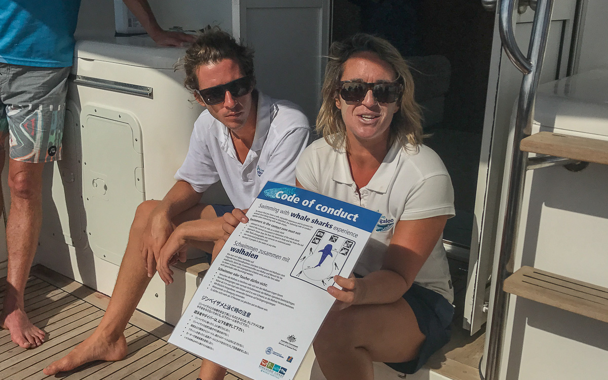 Briefing Walhai schwimmen Live Ningaloo