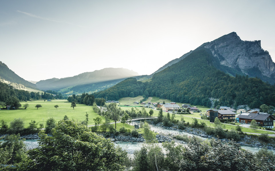 Hotel Krone in Au - Ausblick Zimmer