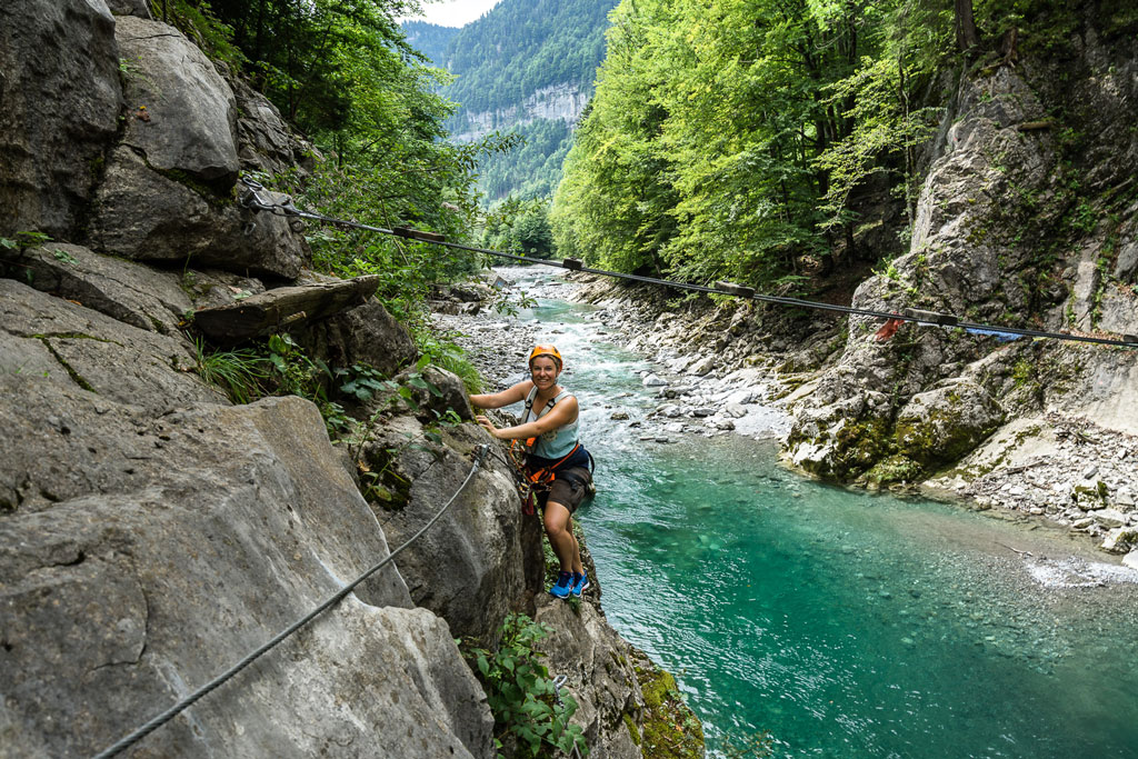 Bregenzerwald Klettersteig im Sommer