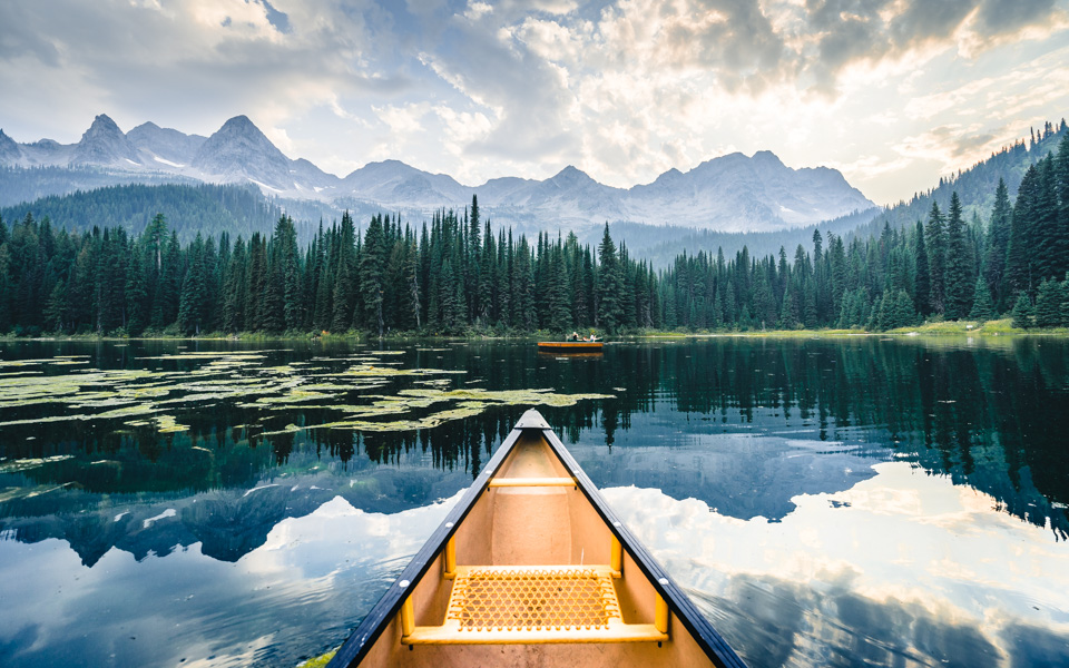 Island Lake Rocky Mountains Kanada