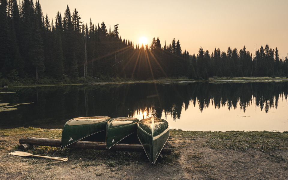 island-lake-fernie-kanus