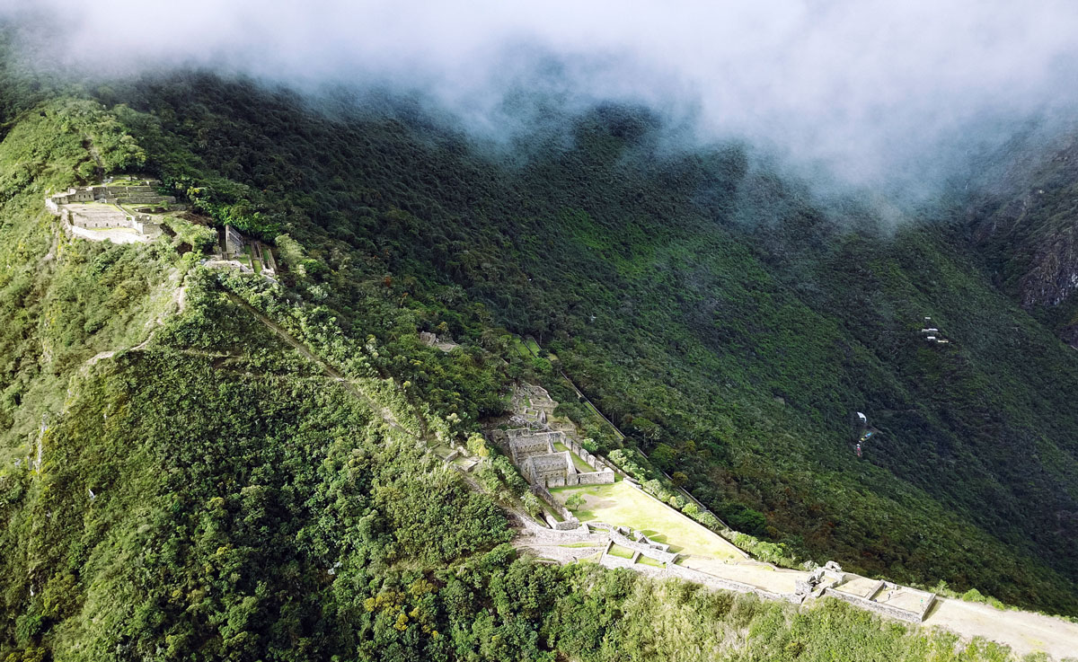 Choquequirao Peru Luftaufnahme