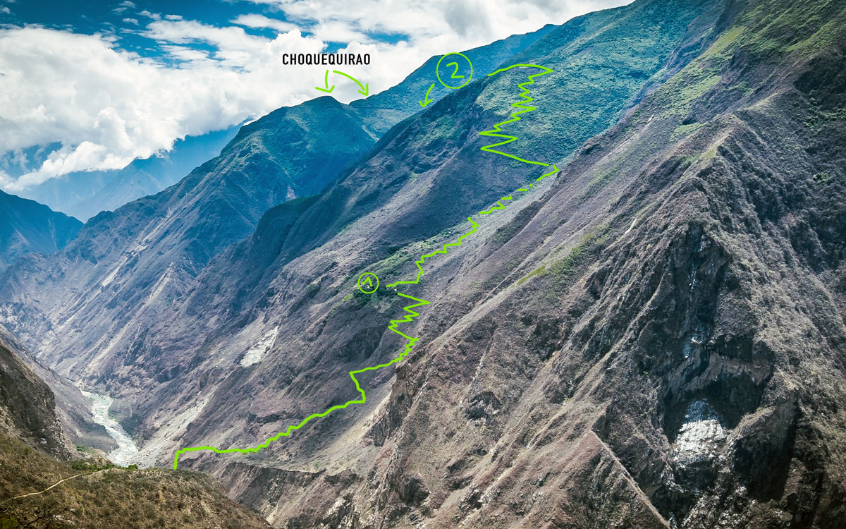 choquequirao-karte-anstieg