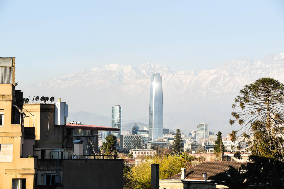 Skyline Santiago der Chile, Hauptstadt in Chile
