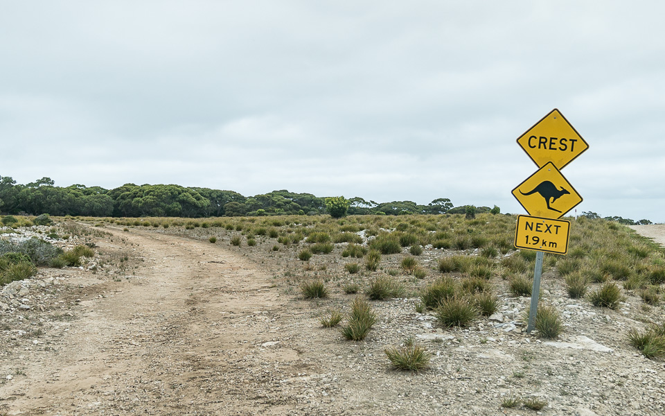 Autofahren Kangaroo Island Australien unbefestige Pisten