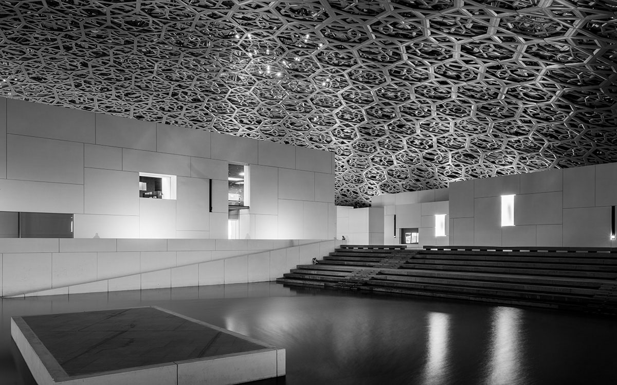Abu Dhabi Louvre Architektur im Inneren