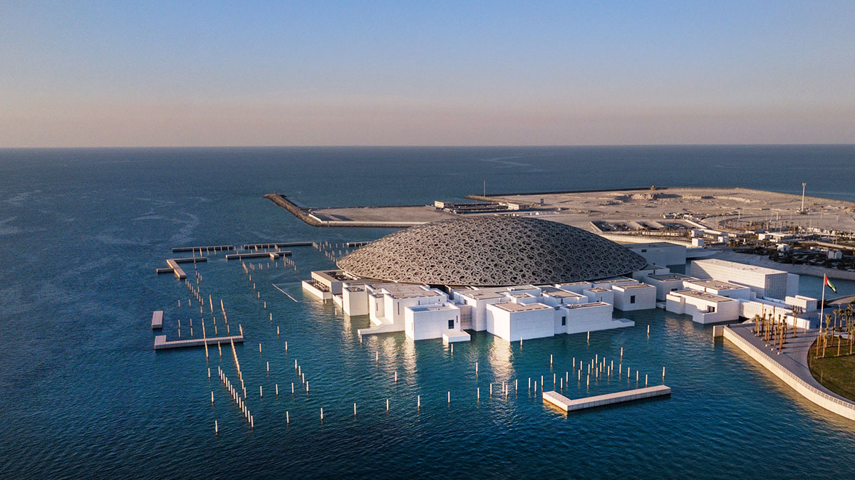 Louvre Abu Dhabi Luftaufnahme